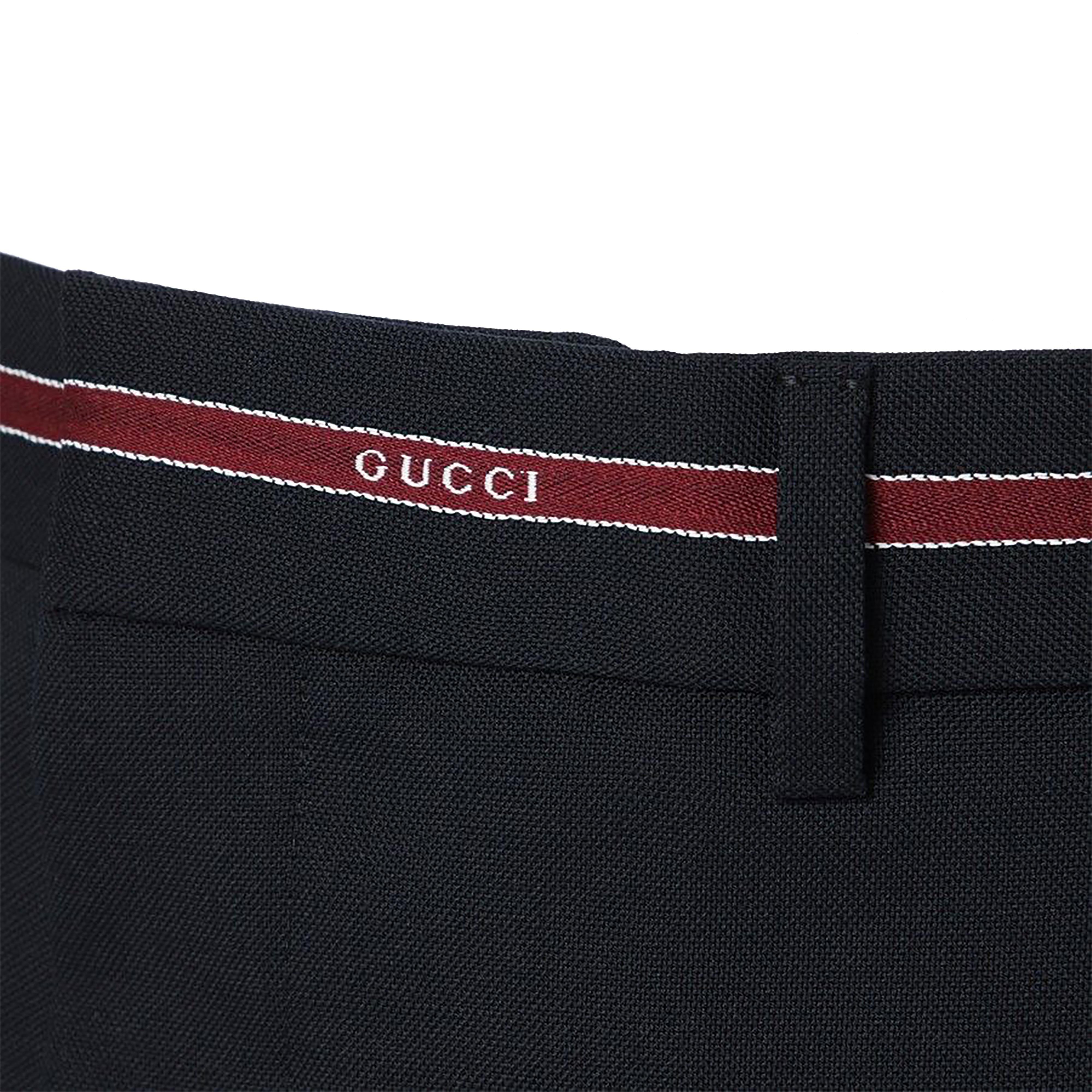 GUCCI Elevated Wool Trousers for Men - FW25