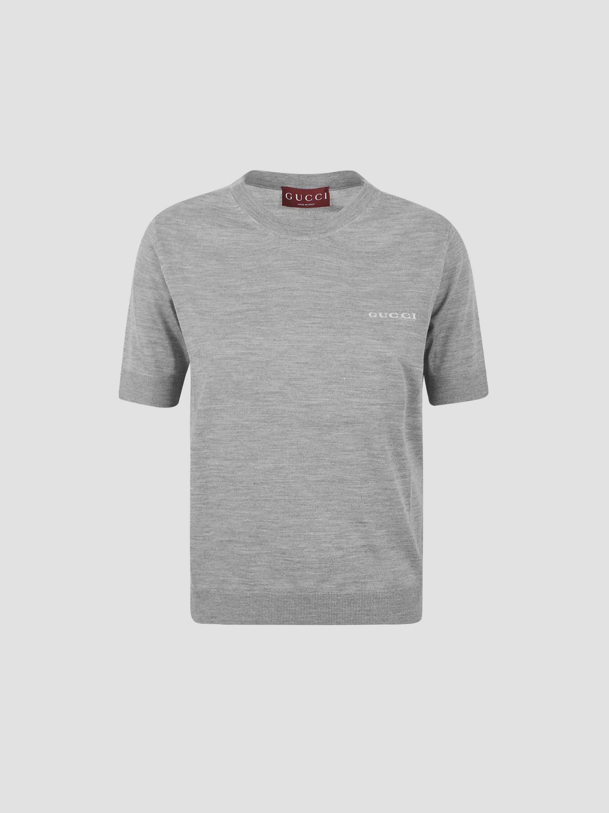 GUCCI Cashmere Silk Blend T-Shirt for Women - FW25