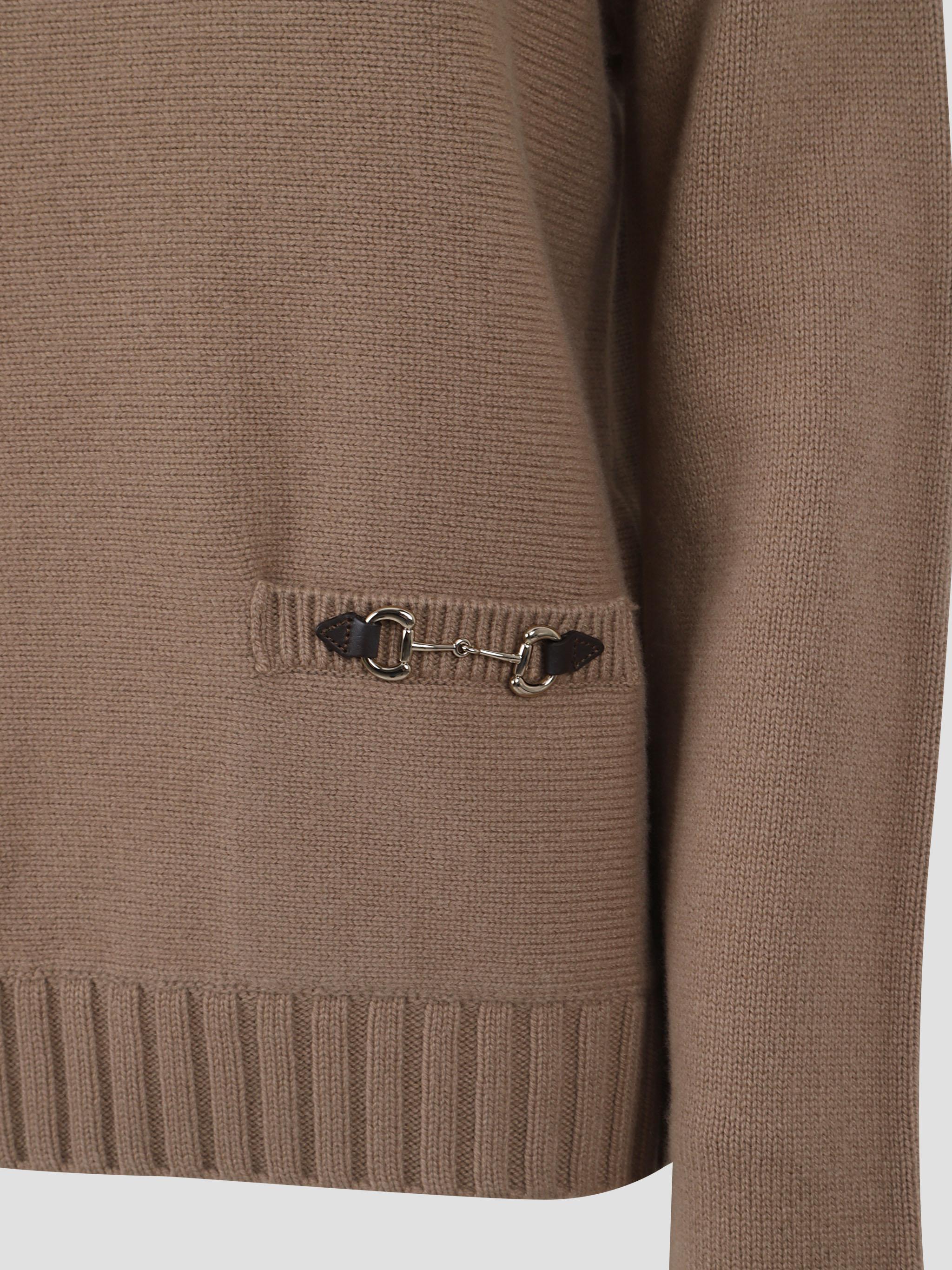 GUCCI Elegant Horsebit Wool-Cashmere Top - Women