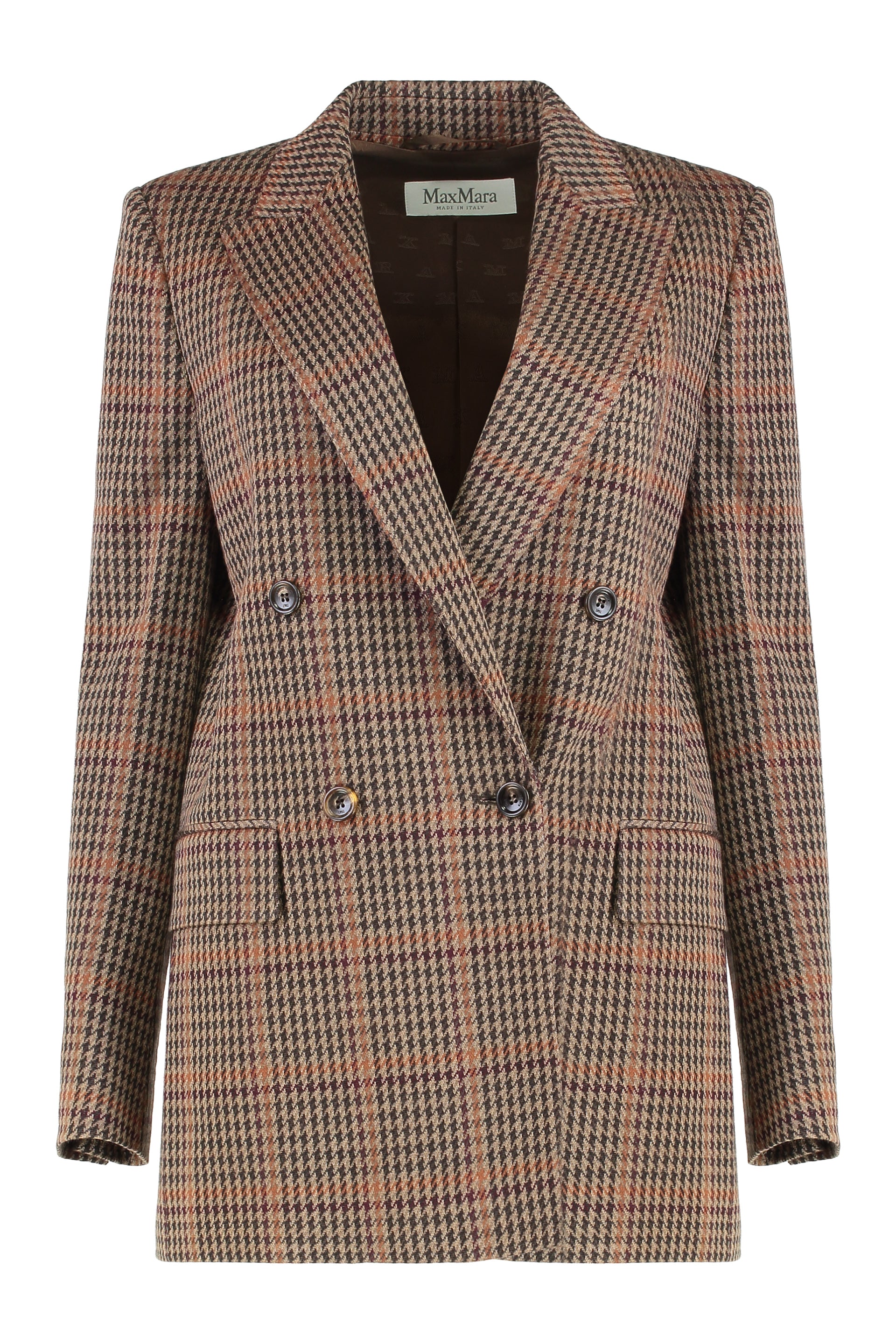 MAX MARA Double-Breasted Wool and Cotton Blazer