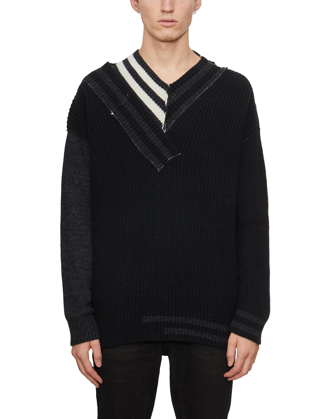 ISABEL BENENATO V-Neck Alpaca Sweater - Size M