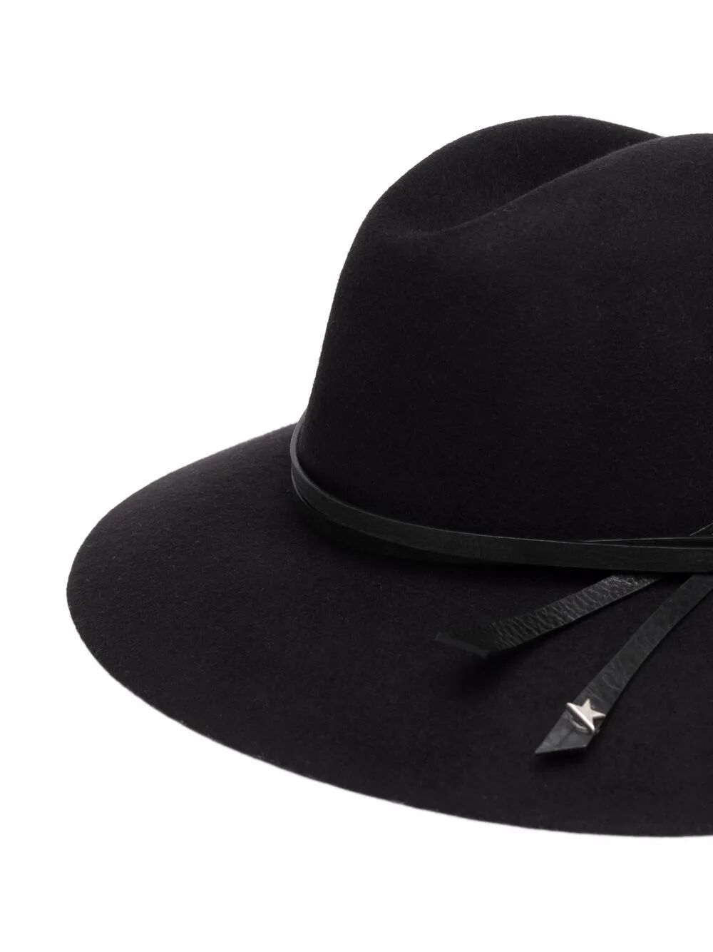GOLDEN GOOSE Mini Fedora Hat with Leather Belt