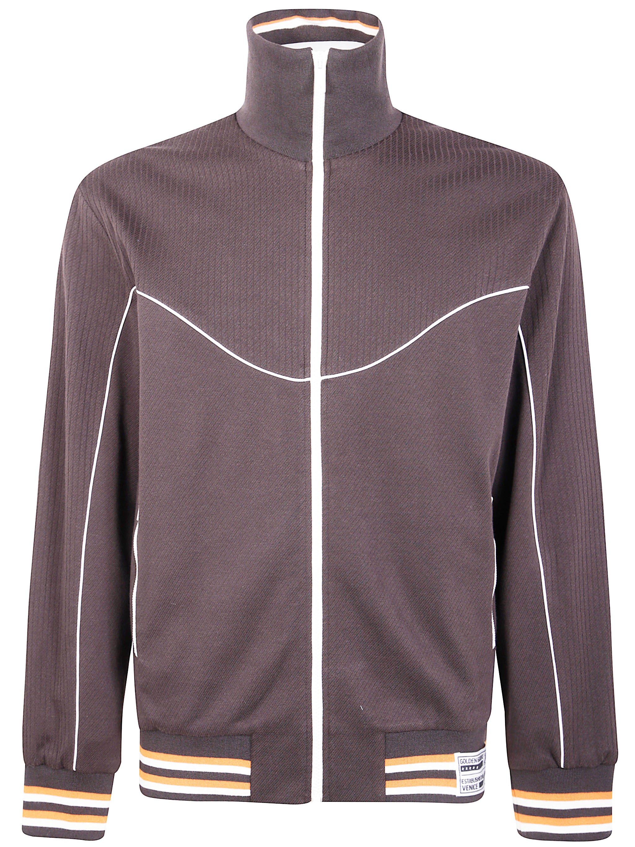 GOLDEN GOOSE Unisex Zipped Track Jacket with Piping and Label