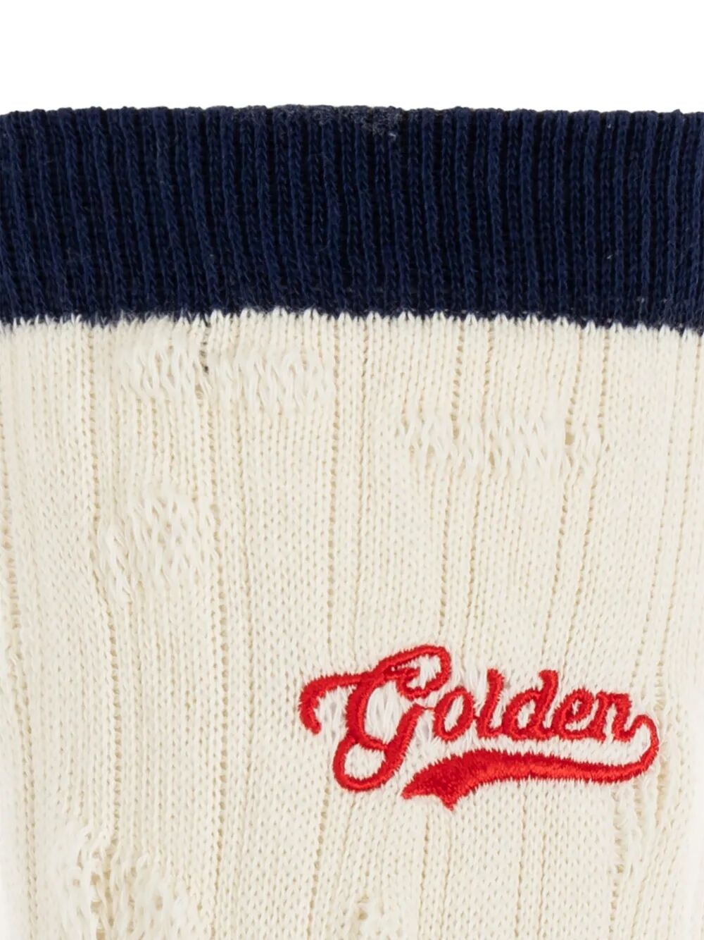 GOLDEN GOOSE Embroidered Logo Cotton Socks for Women