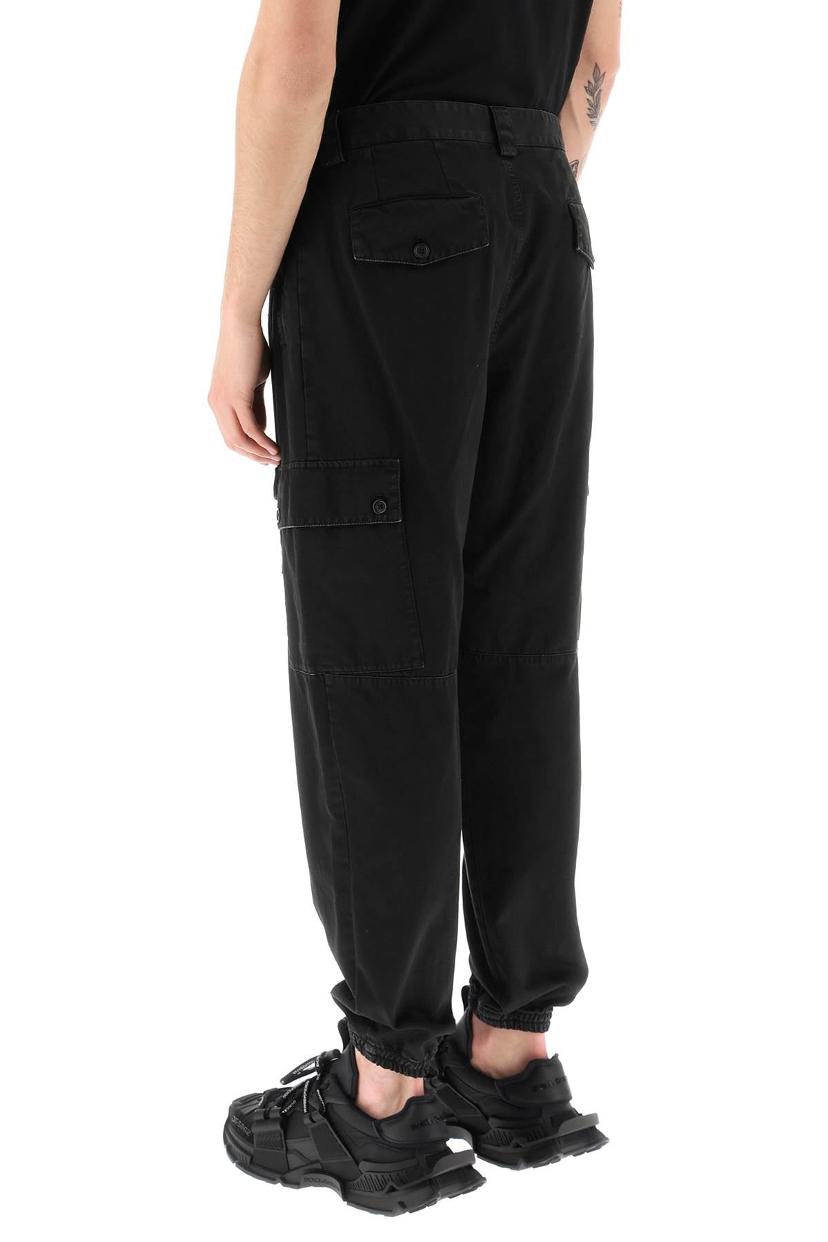 DOLCE & GABBANA Cotton Cargo Pants for Men
