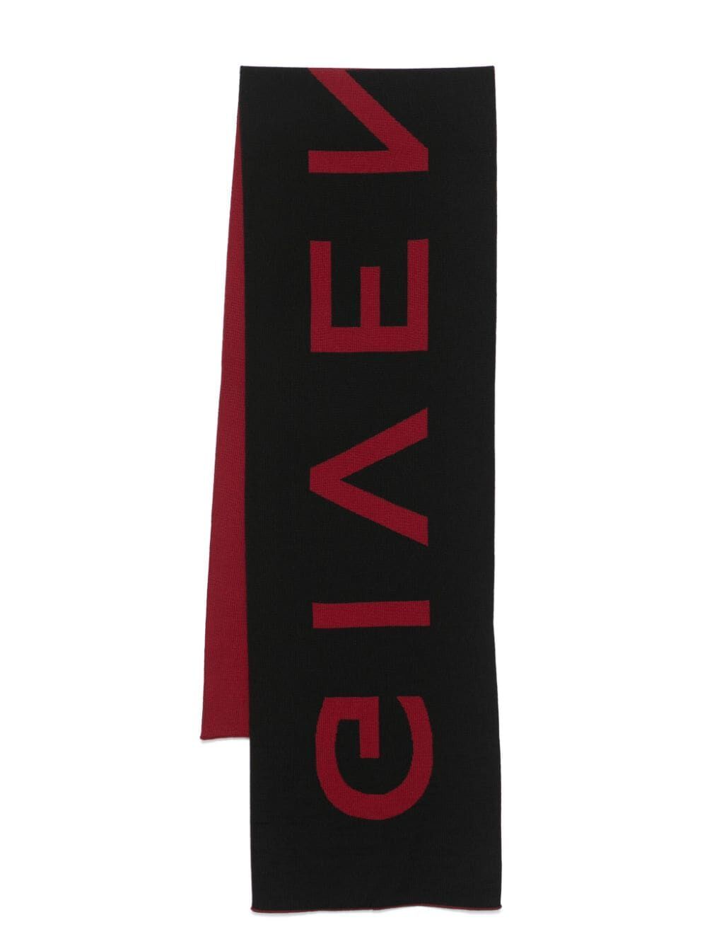 GIVENCHY Jacquard Wool Scarf for Men