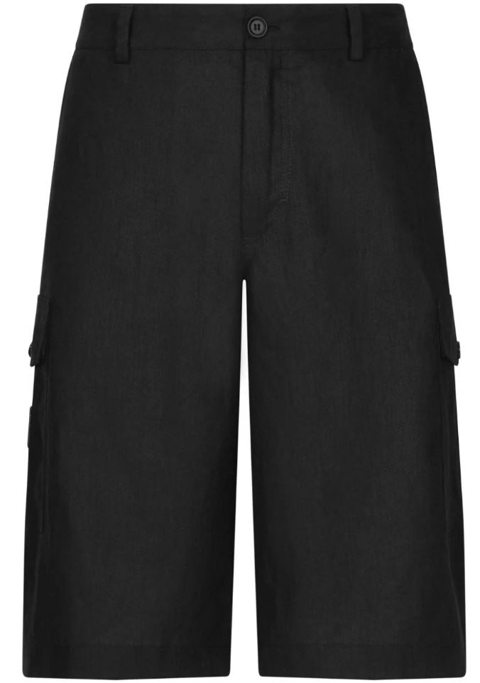 DOLCE & GABBANA Men's Linen Mini Shorts