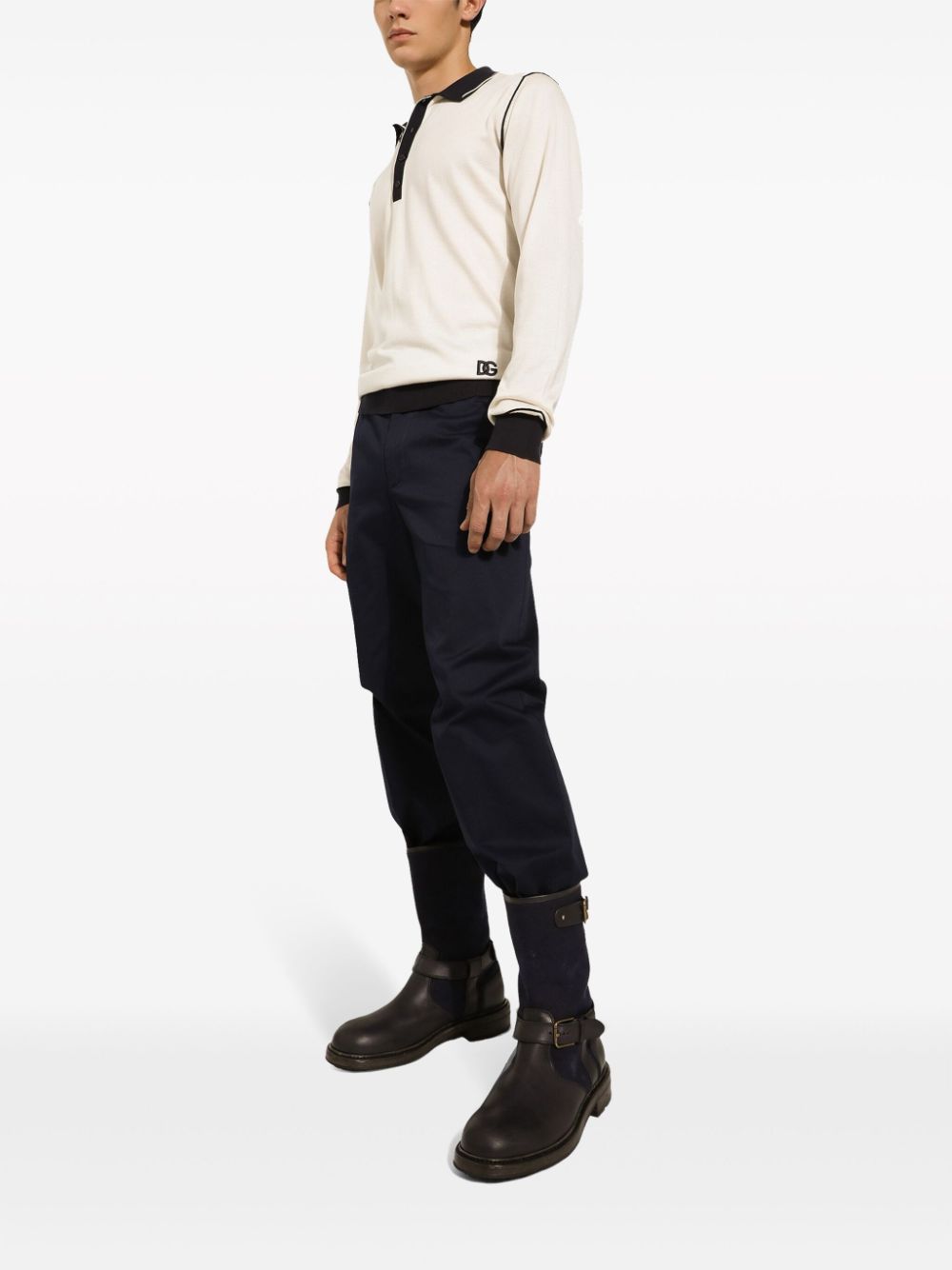 DOLCE & GABBANA Logo Label Skinny Pants for Men