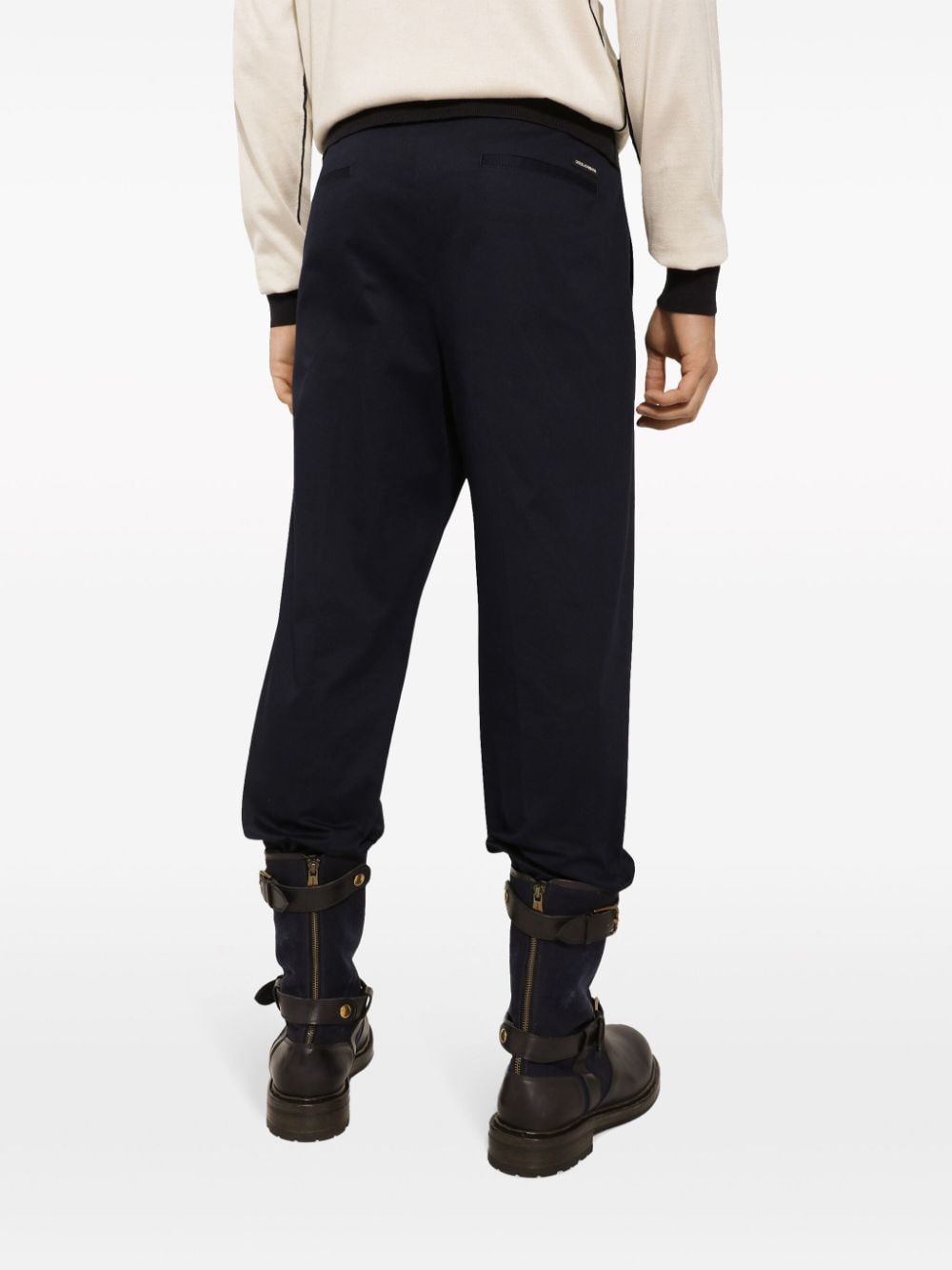 DOLCE & GABBANA Logo Label Skinny Pants for Men