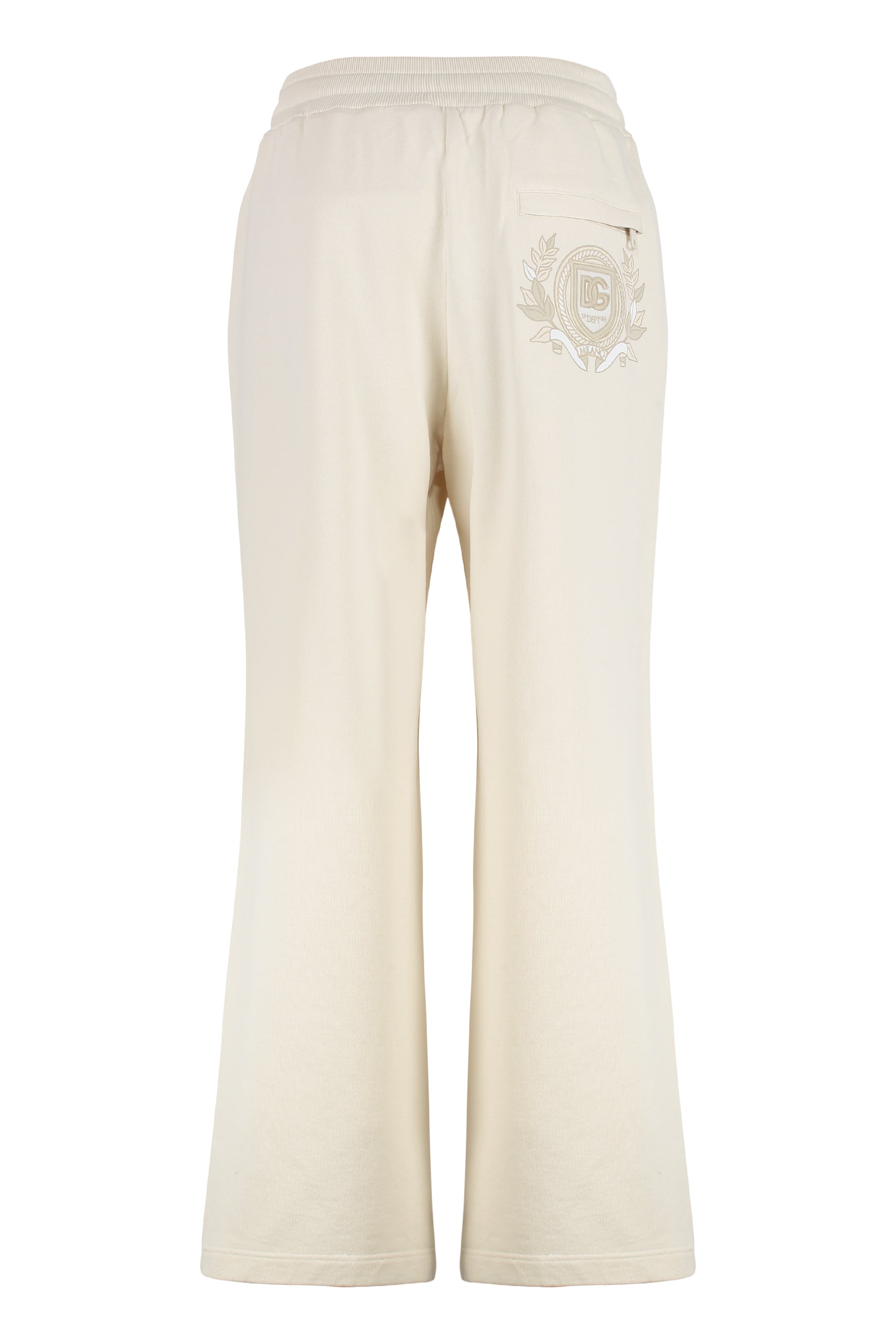DOLCE & GABBANA Men's Adjustable Drawstring Cotton Trousers