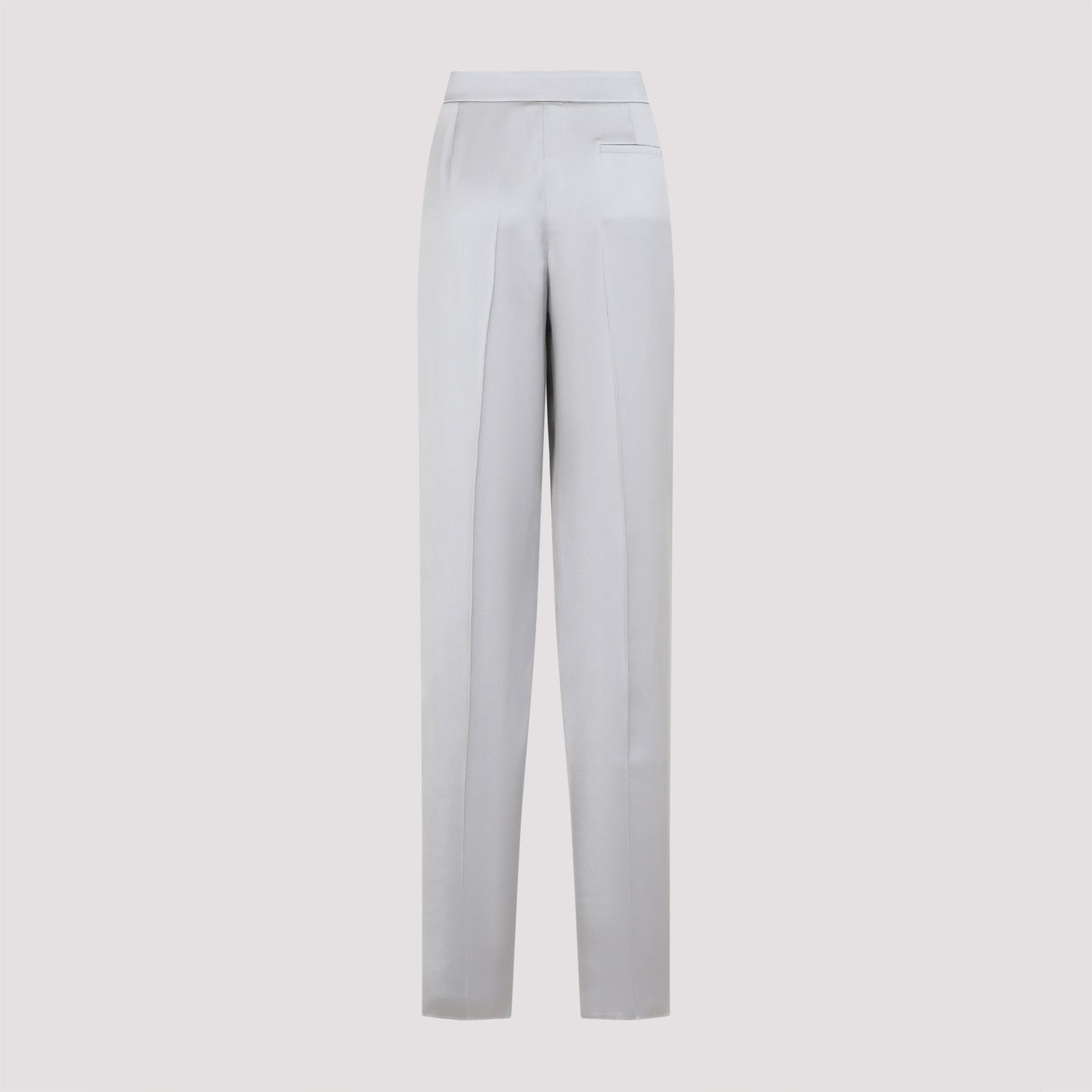 GIORGIO ARMANI Satin Trousers with Pinces for Women - SS25 Collection