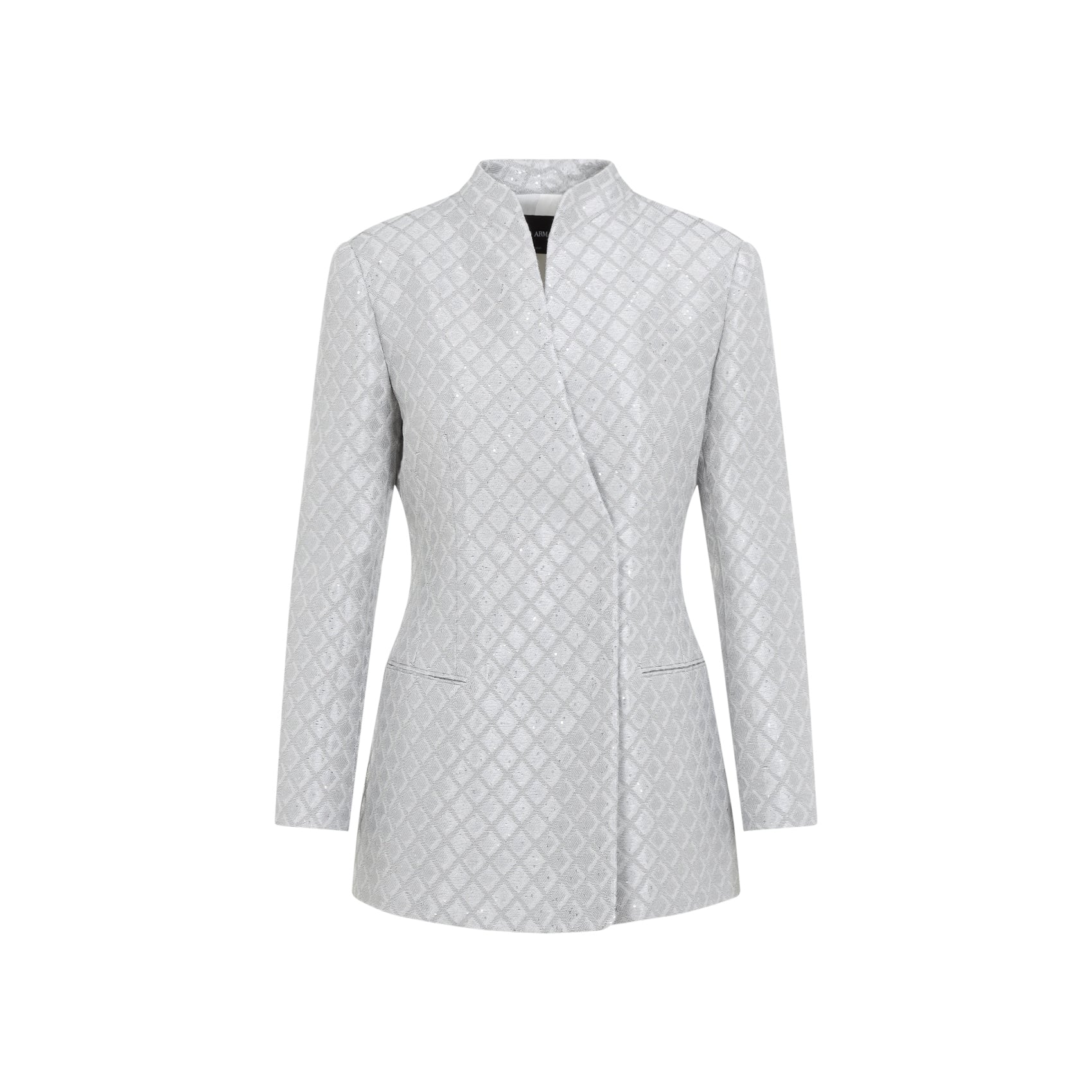 GIORGIO ARMANI Embroidered Polyester Blend Blazer - Women's SS25