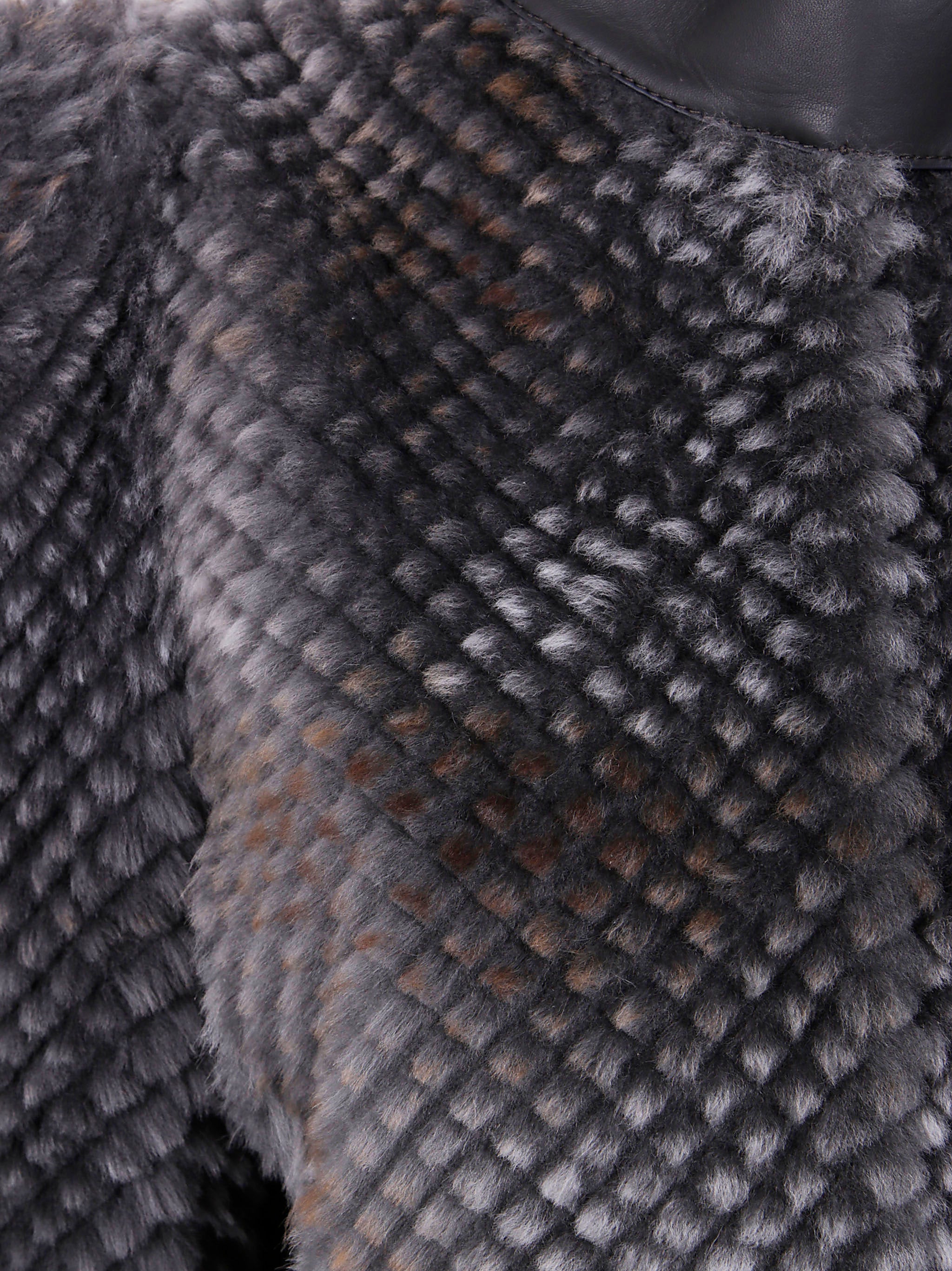 GIORGIO ARMANI Shearling Lamb Blouson Jacket for Women