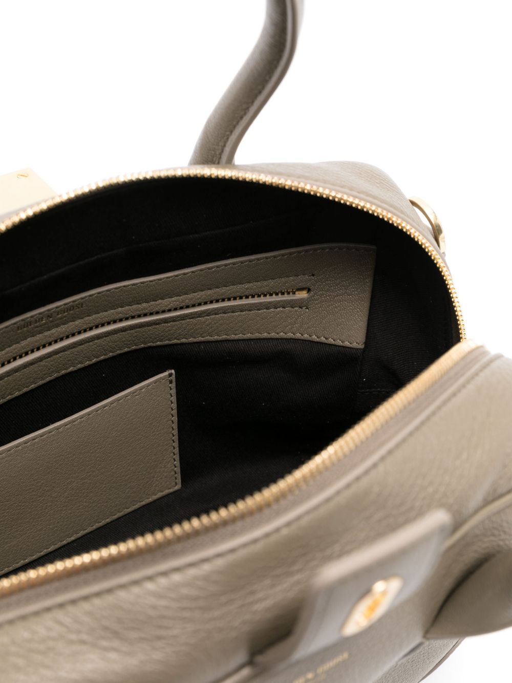 GOLDEN GOOSE Leather Handbag with Twist-Lock and Adjustable Strap