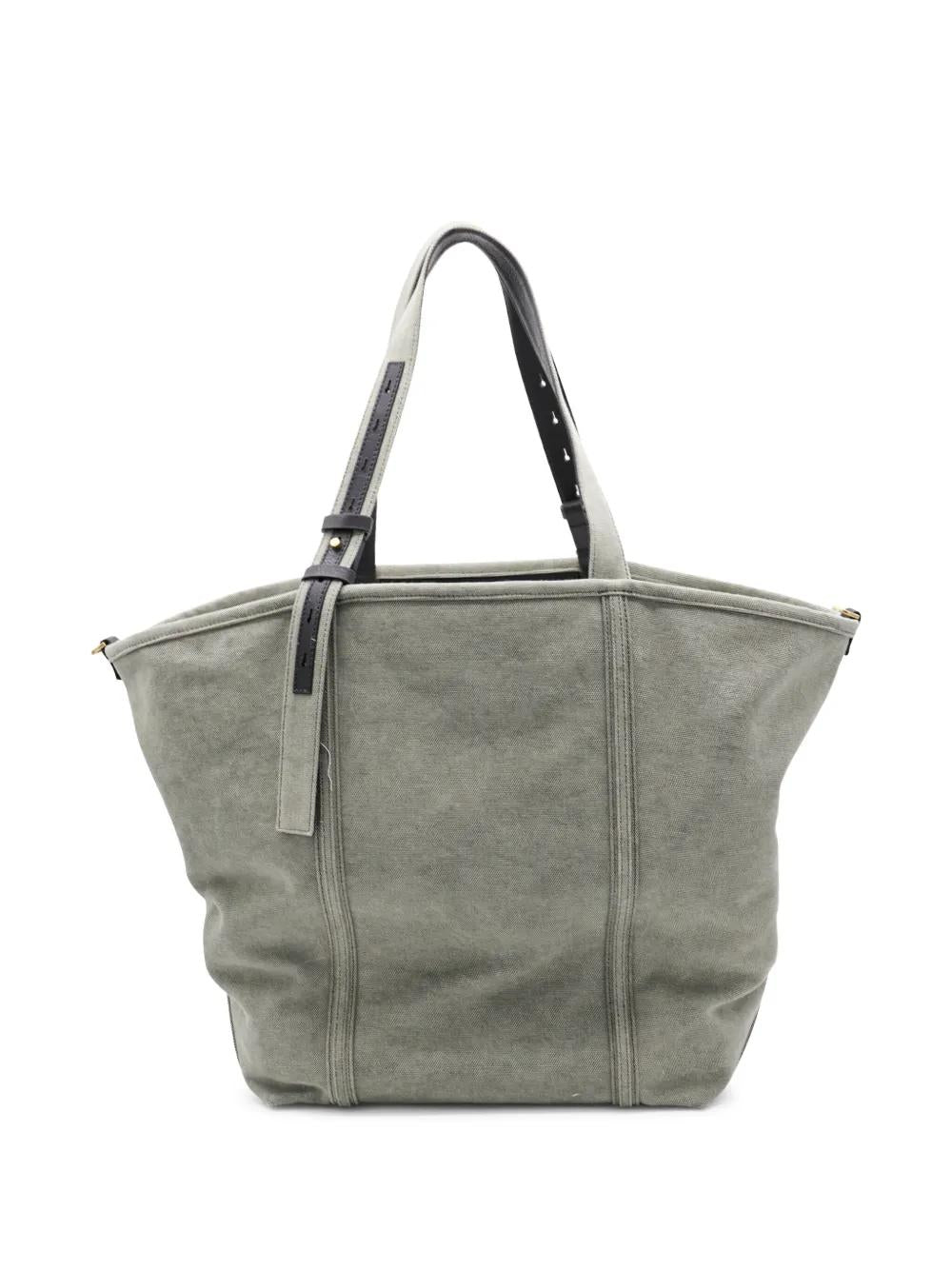 GOLDEN GOOSE Cotton Military Green Handbag