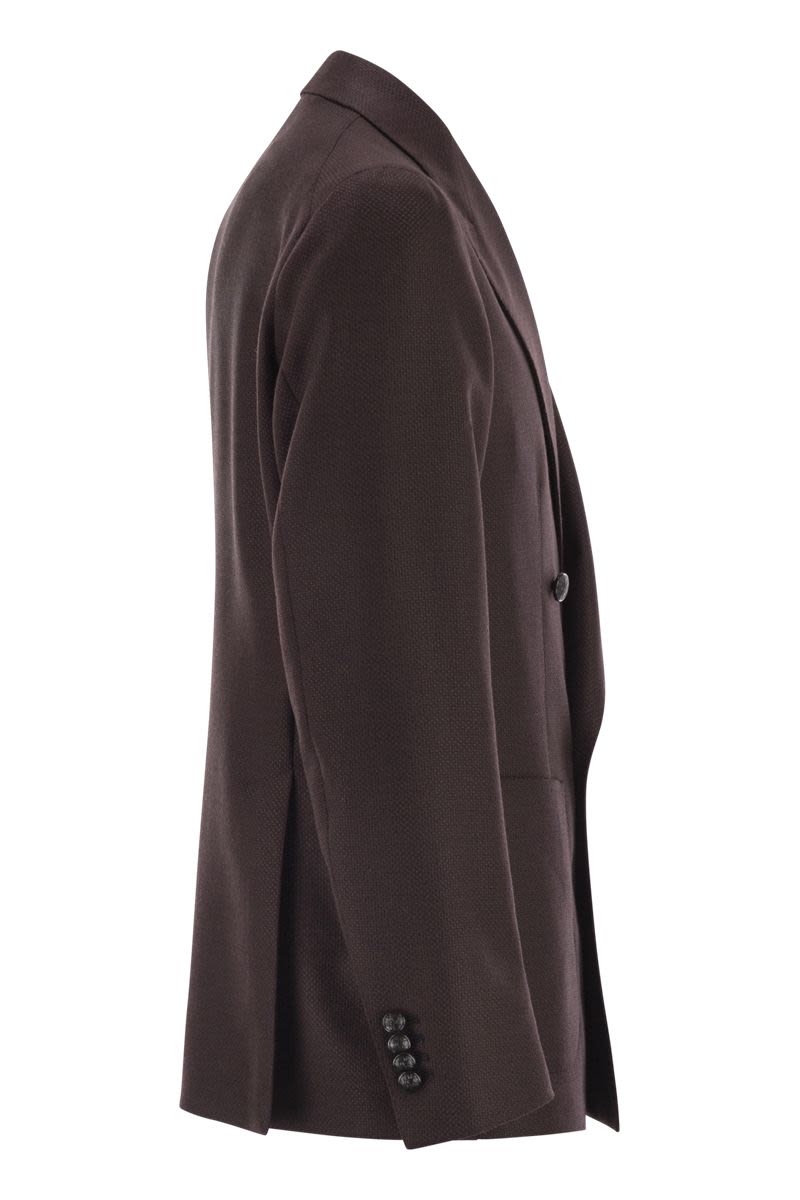 TAGLIATORE Double-Breasted Jacket in Super 100's Virgin Wool
