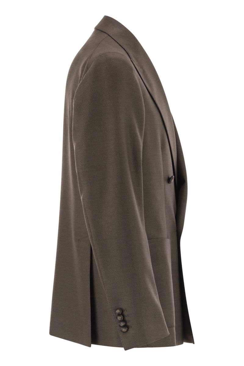 TAGLIATORE Double-Breasted Virgin Wool Jacket