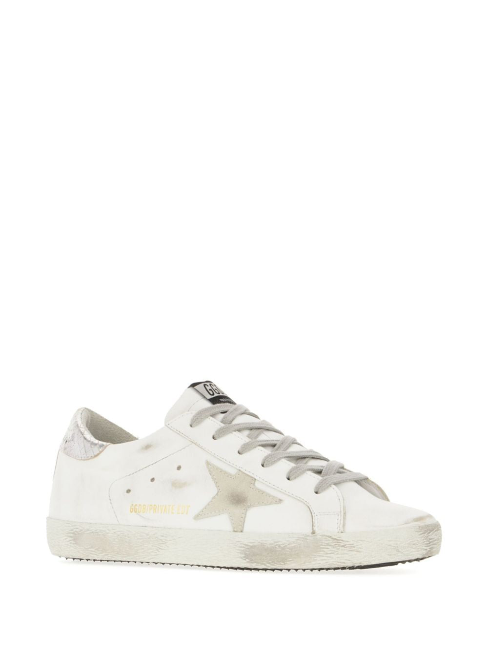 GOLDEN GOOSE Super-Star Leather Upper Suede Star Piper Print Heel