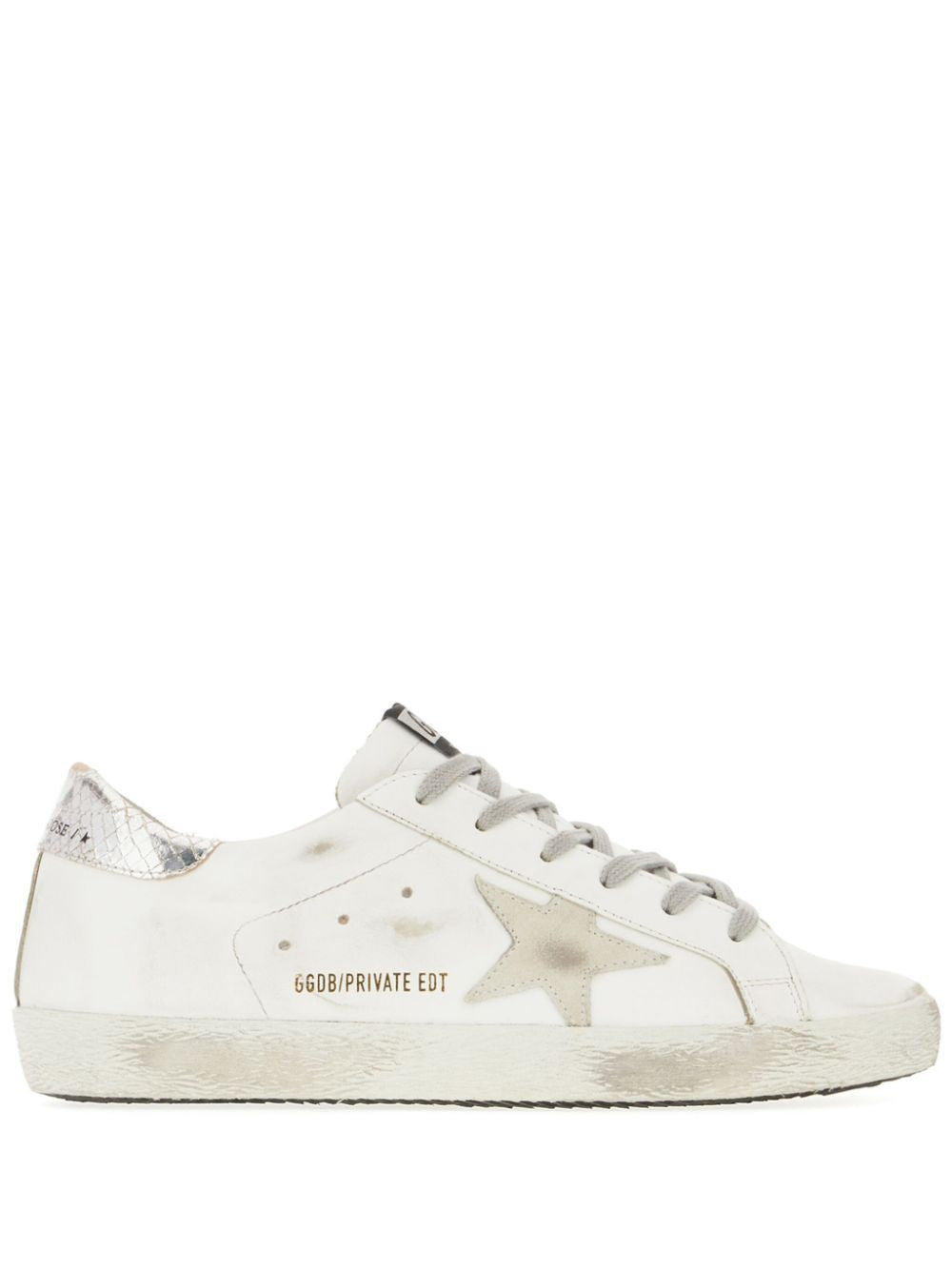 GOLDEN GOOSE Super-Star Leather Upper Suede Star Piper Print Heel