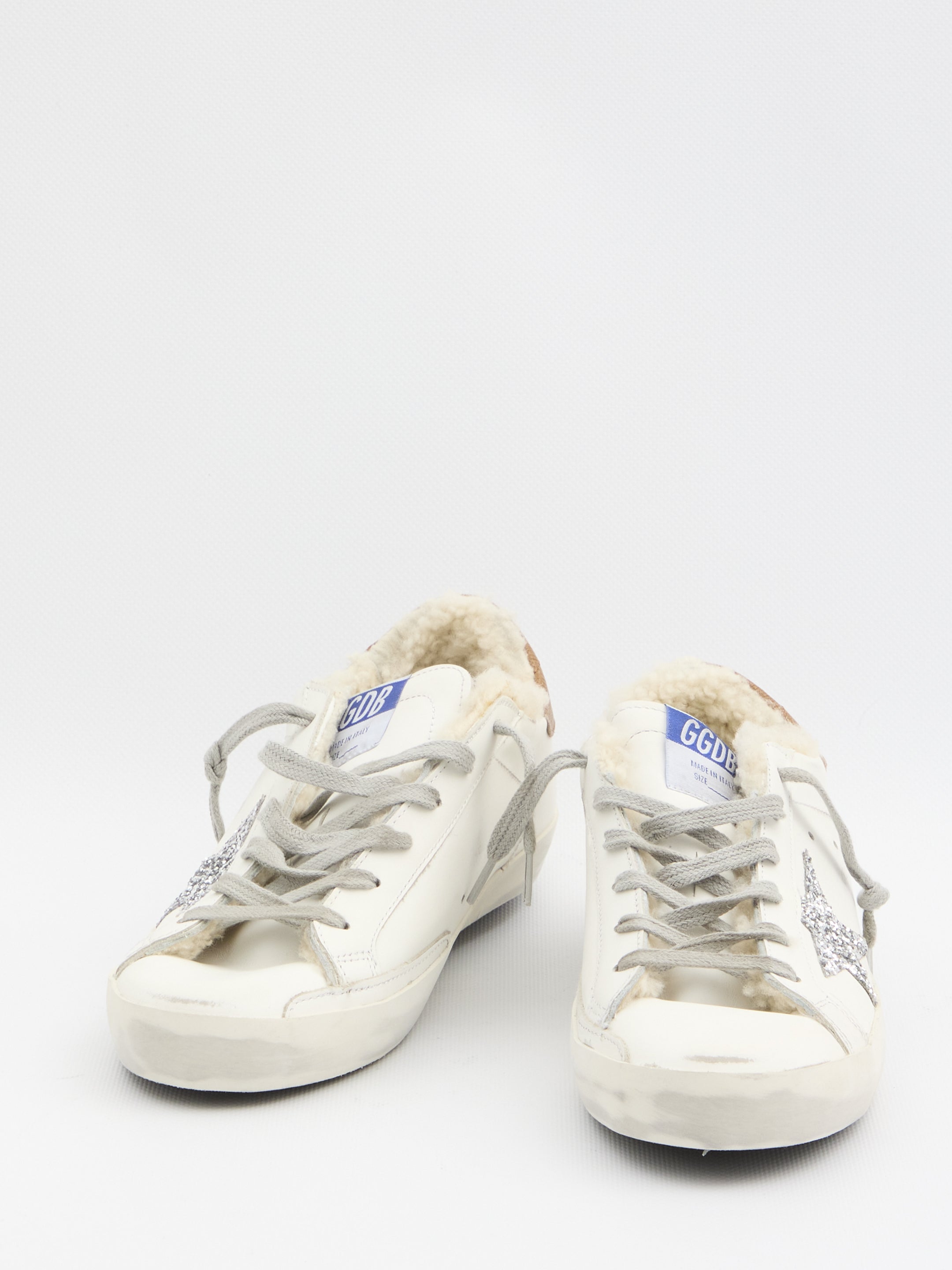 GOLDEN GOOSE Super-Star Low-Top Sneaker with Shearling Lining