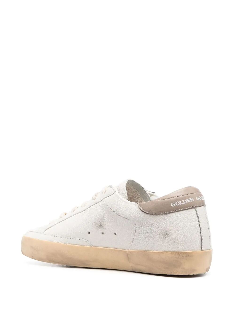 GOLDEN GOOSE Mini Leather Star Sneakers with Metal Lettering