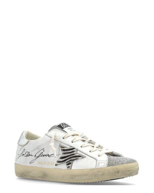 GOLDEN GOOSE Super-Star Leather Sneakers for Women
