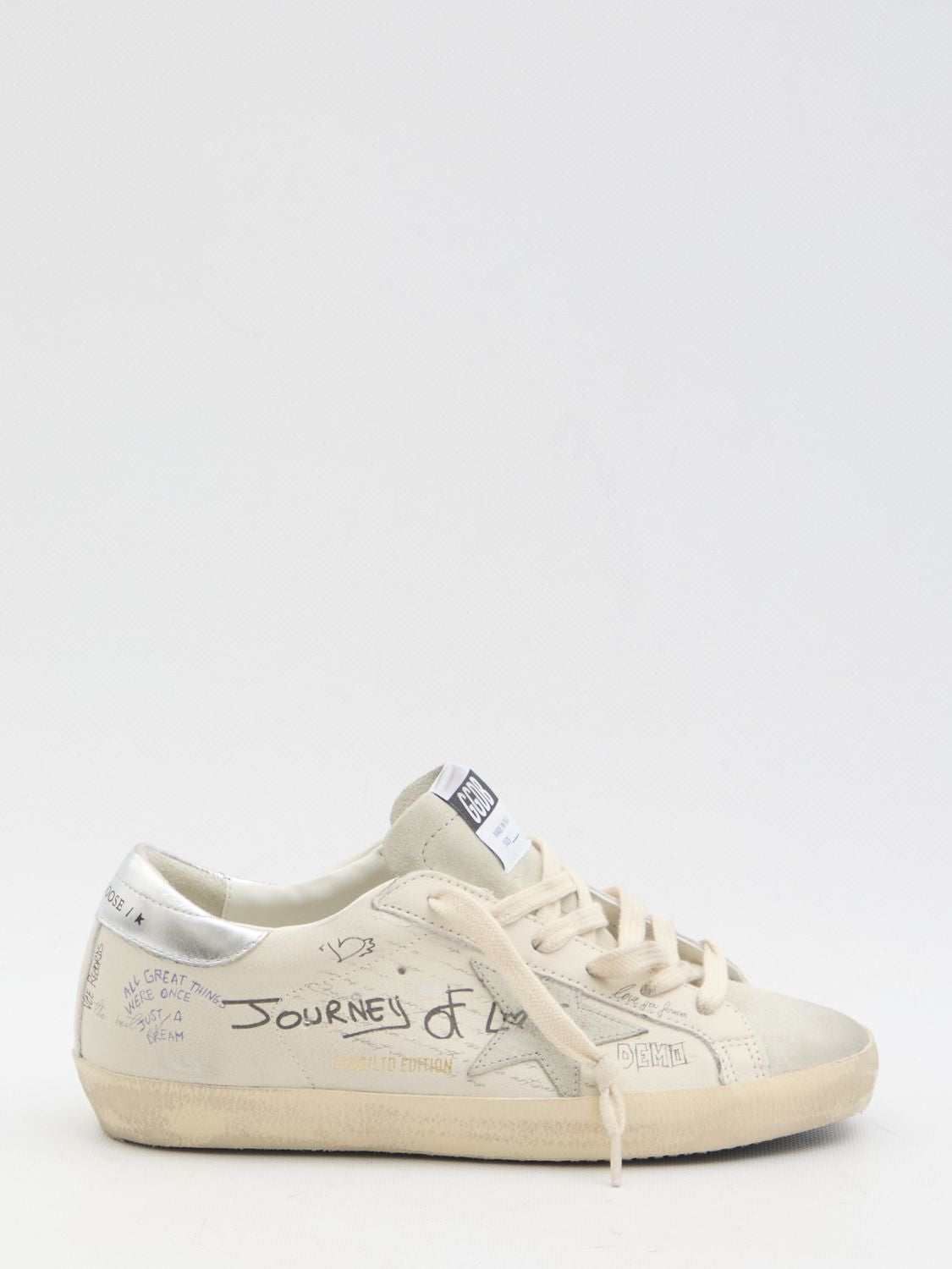 GOLDEN GOOSE Star-Studded Leather Sneakers for Women