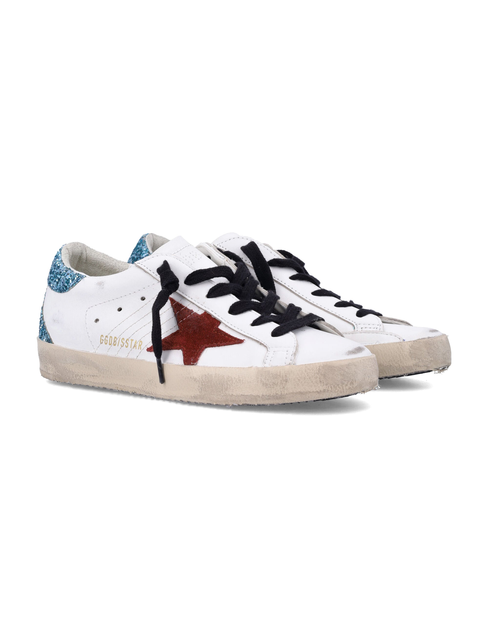 GOLDEN GOOSE Super-Star Leather Upper Suede Star Sneakers for Women