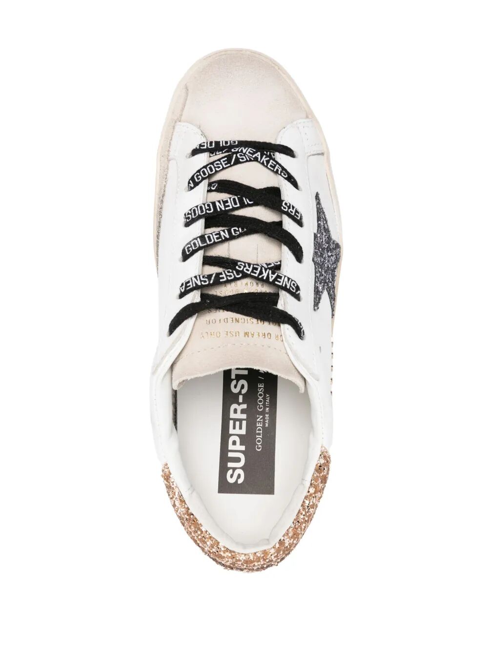 GOLDEN GOOSE Women's Mini Glitter Star Heel Sneakers