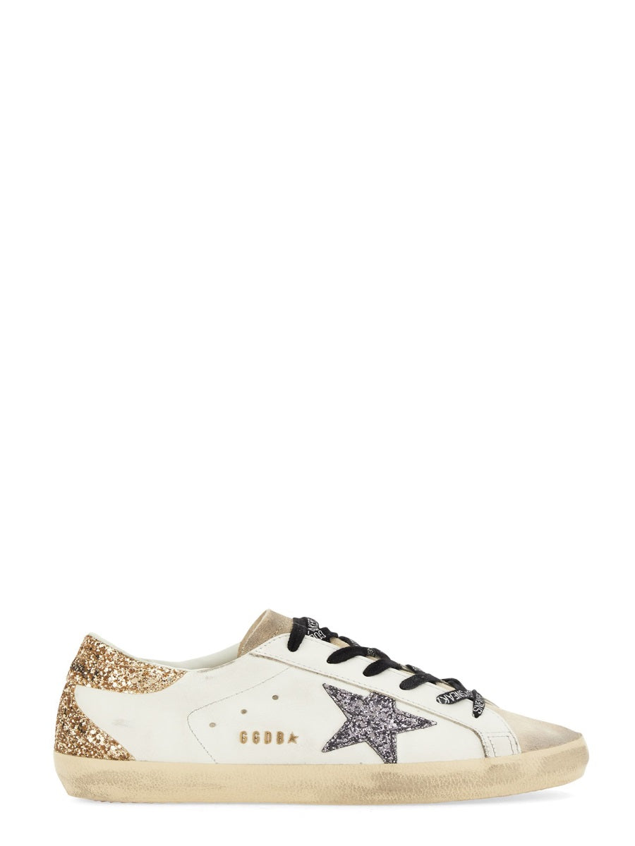 GOLDEN GOOSE Glitter-Detail Padded Ankle Sneakers