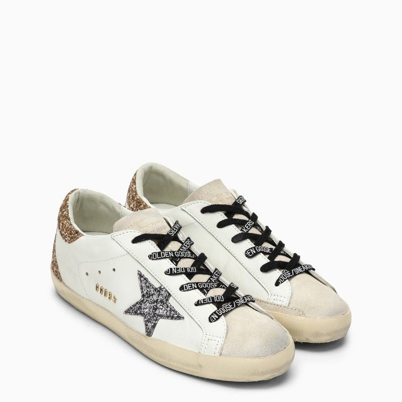GOLDEN GOOSE Glittered Super-Star Sneaker - Low-Top Trainers for Women