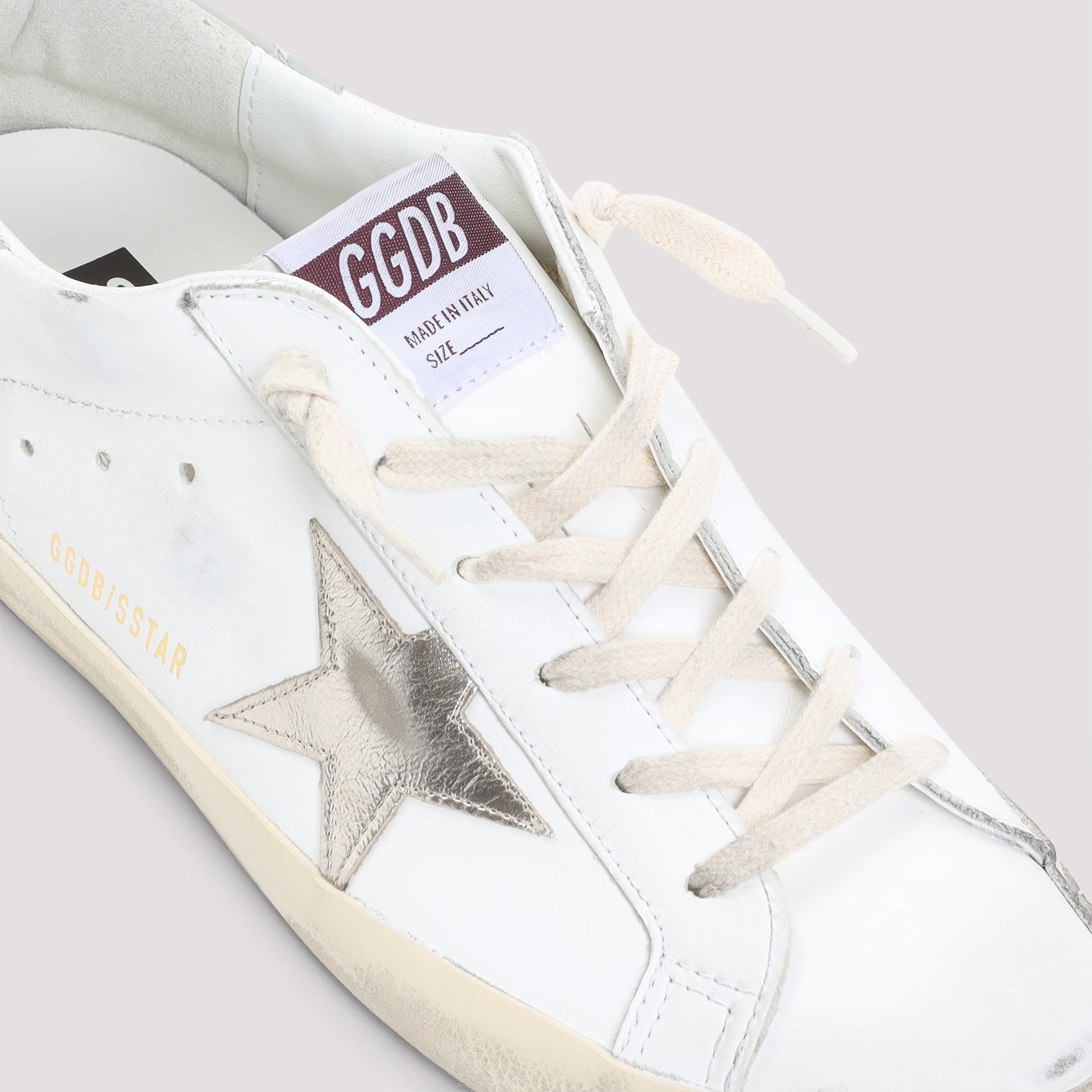 GOLDEN GOOSE Super Star Leather Upper High-Top Sneakers for Women