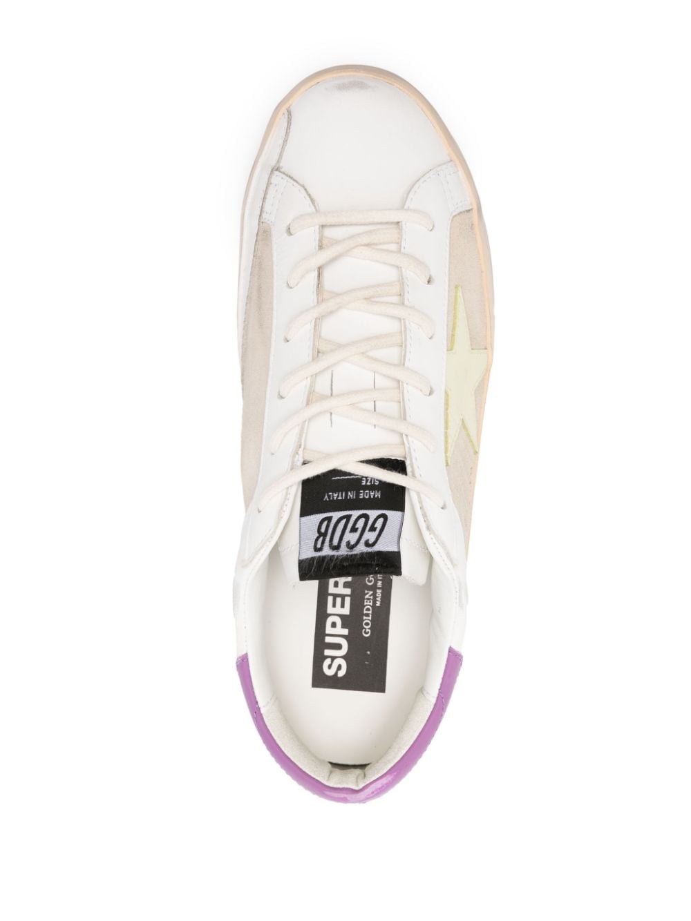 GOLDEN GOOSE Distressed Leather Superstar Low-Top Sneakers for Women