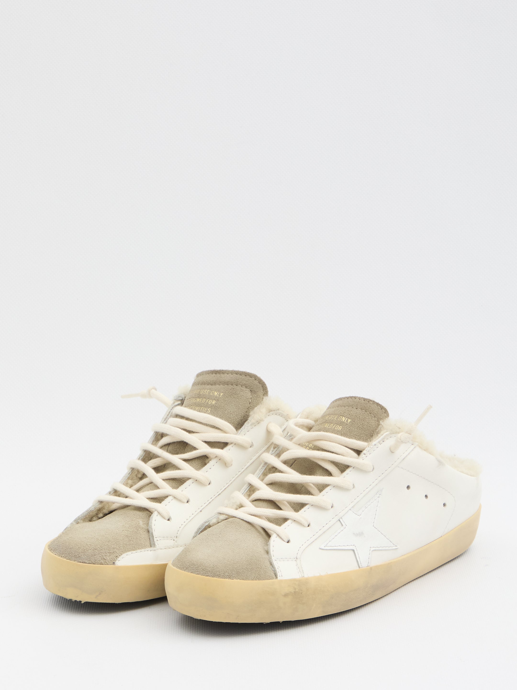 GOLDEN GOOSE Star-Embellished Leather Sabot for Women