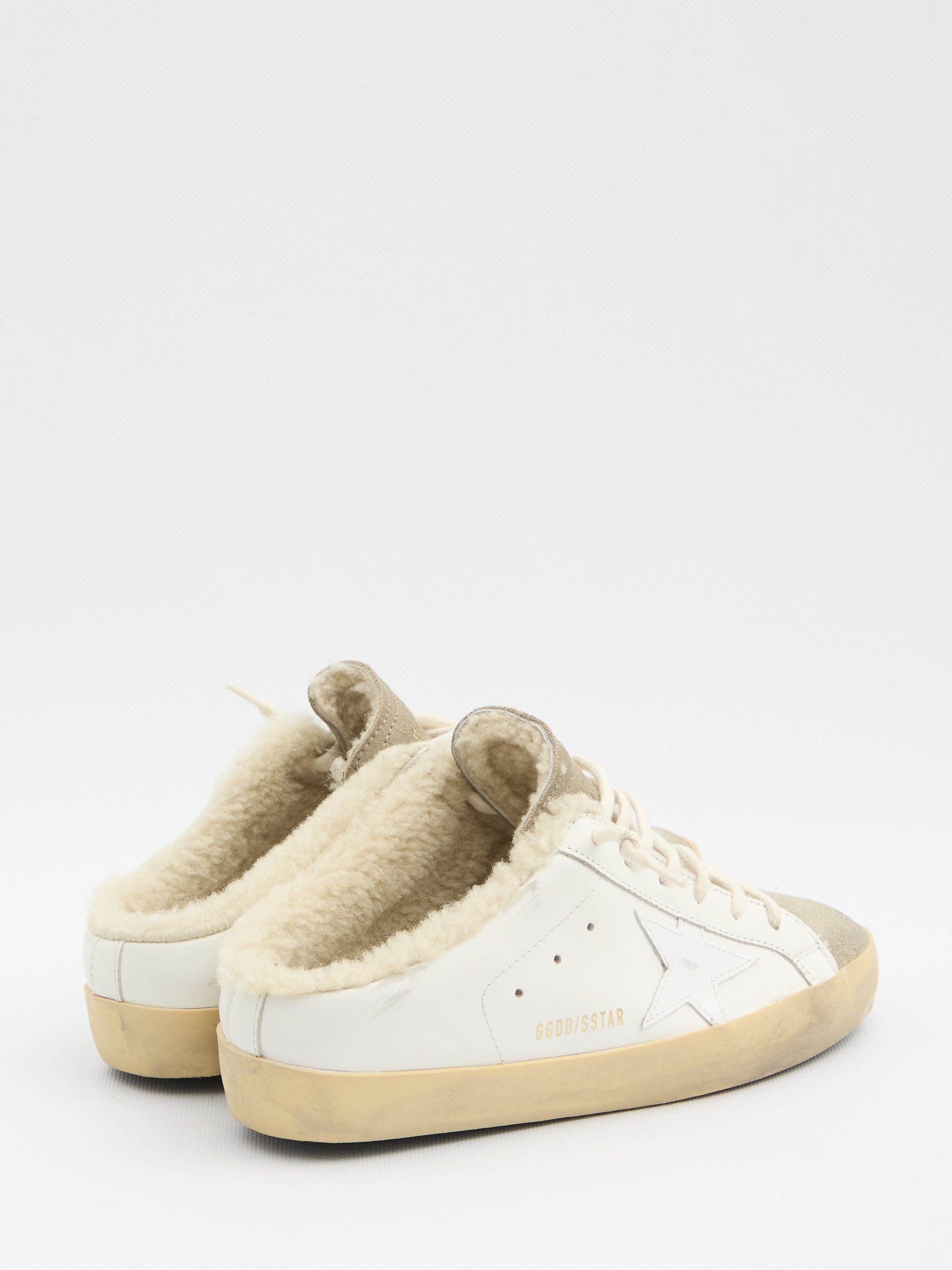 GOLDEN GOOSE Star-Embellished Leather Sabot for Women