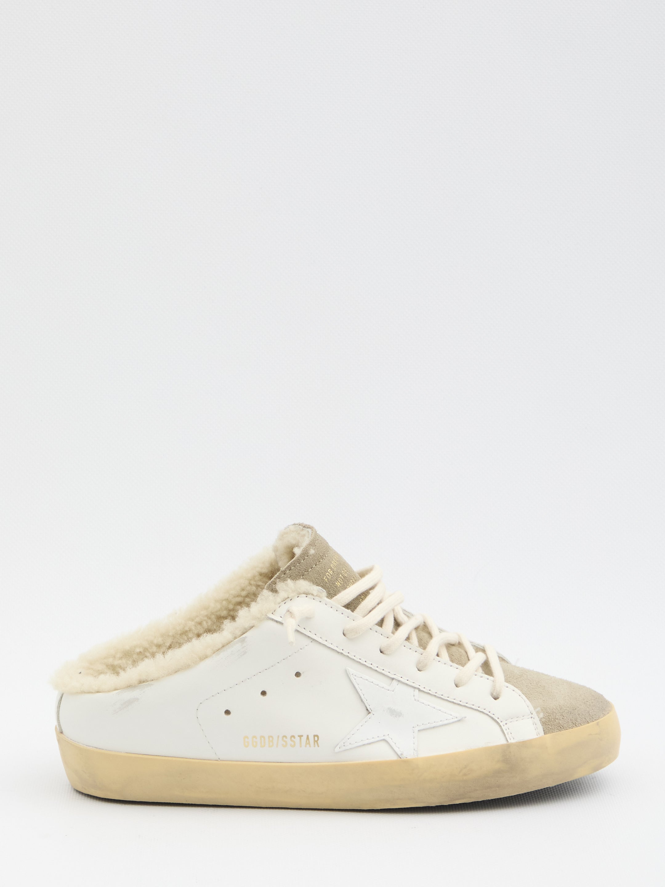 GOLDEN GOOSE Star-Embellished Leather Sabot for Women