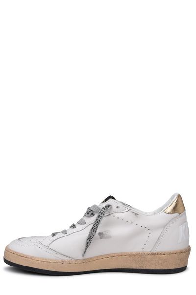 GOLDEN GOOSE Chic Leather Upper Laminated Sneakers for Women