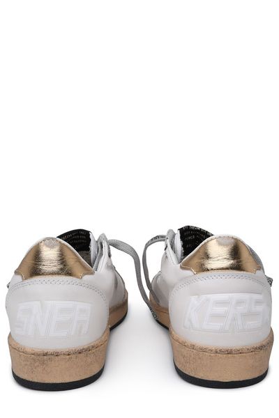 GOLDEN GOOSE Chic Leather Upper Laminated Sneakers for Women