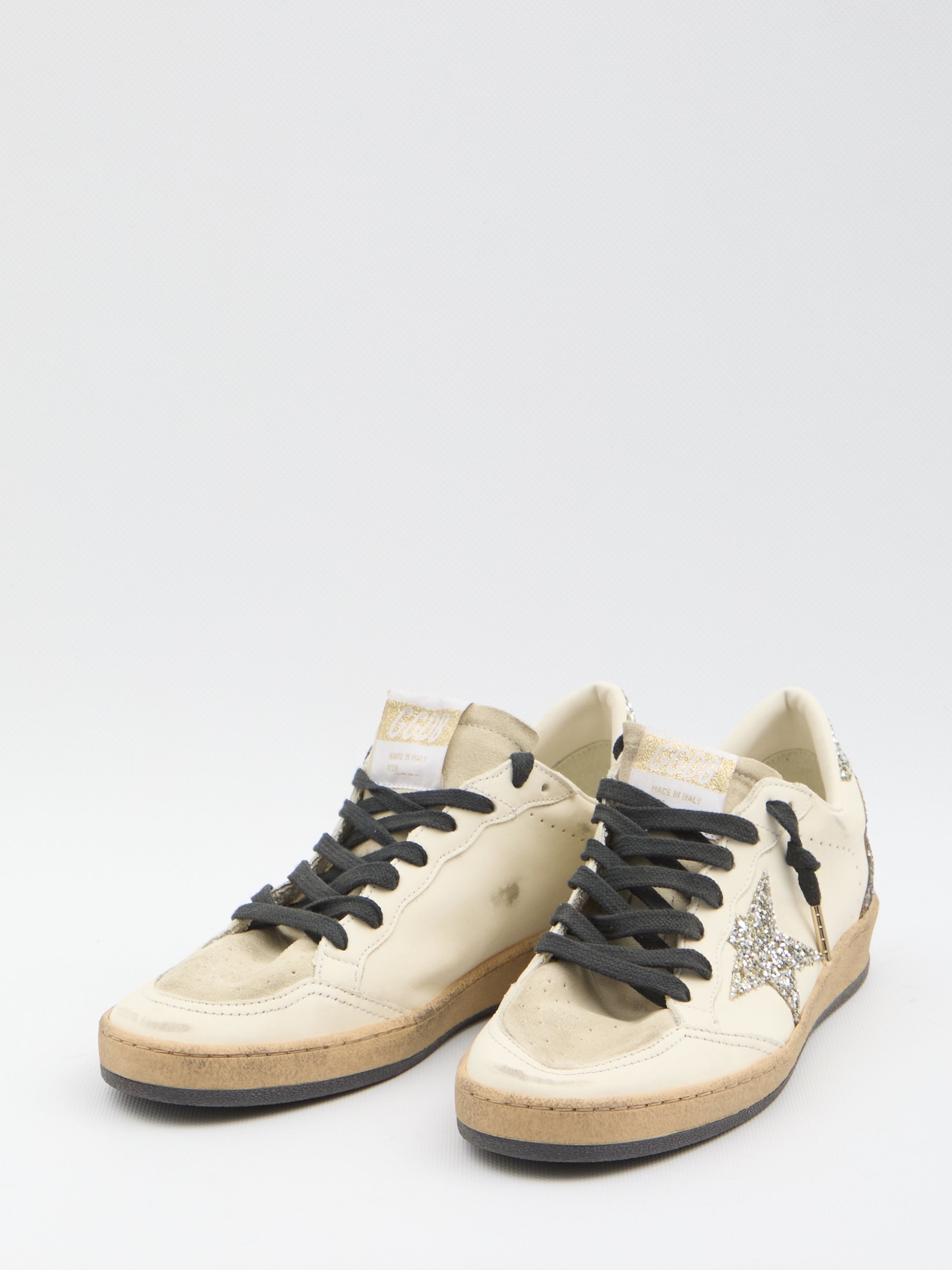 GOLDEN GOOSE Glitter Star Lace-Up Sneakers for Women