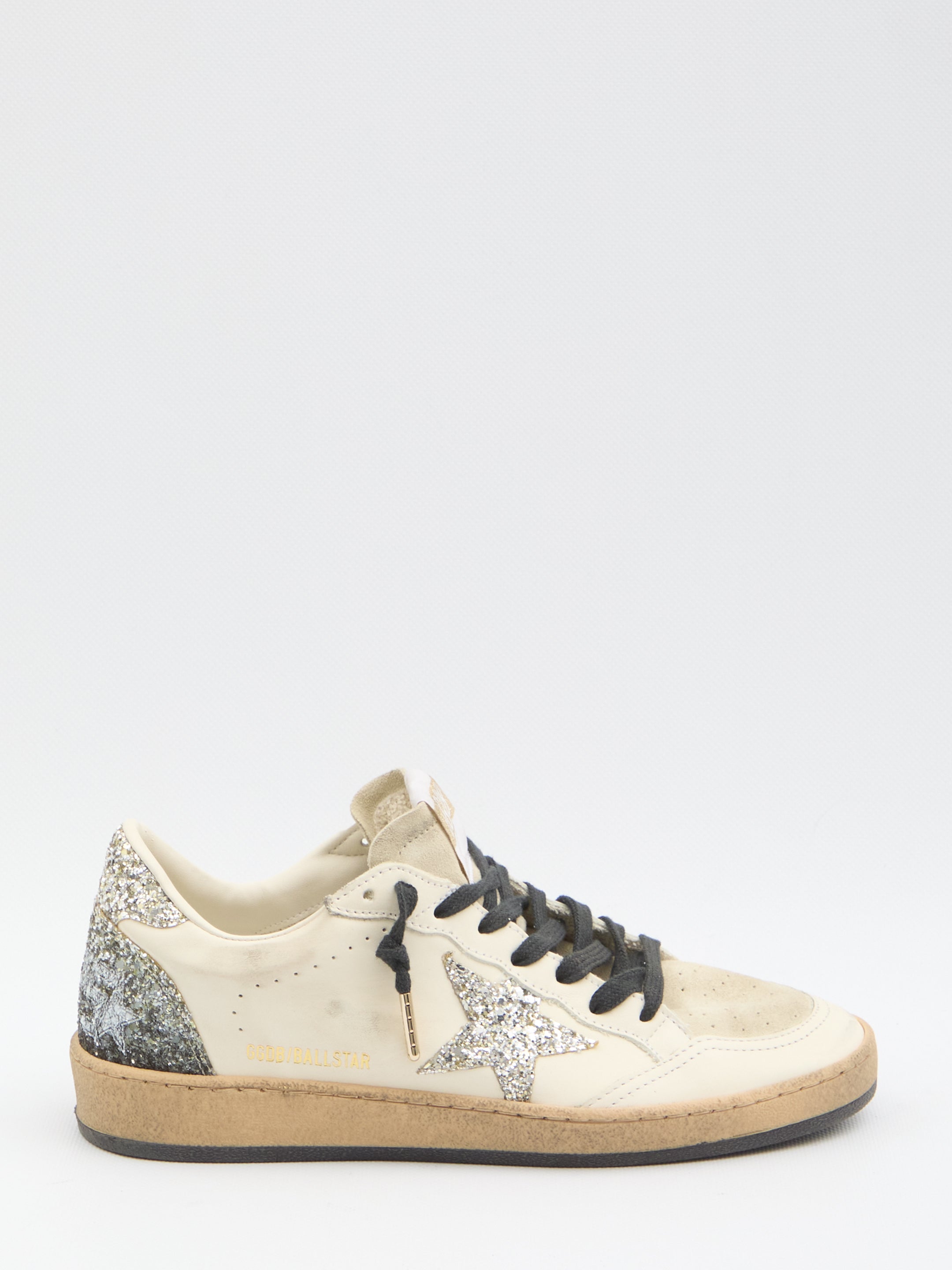 GOLDEN GOOSE Glitter Star Lace-Up Sneakers for Women