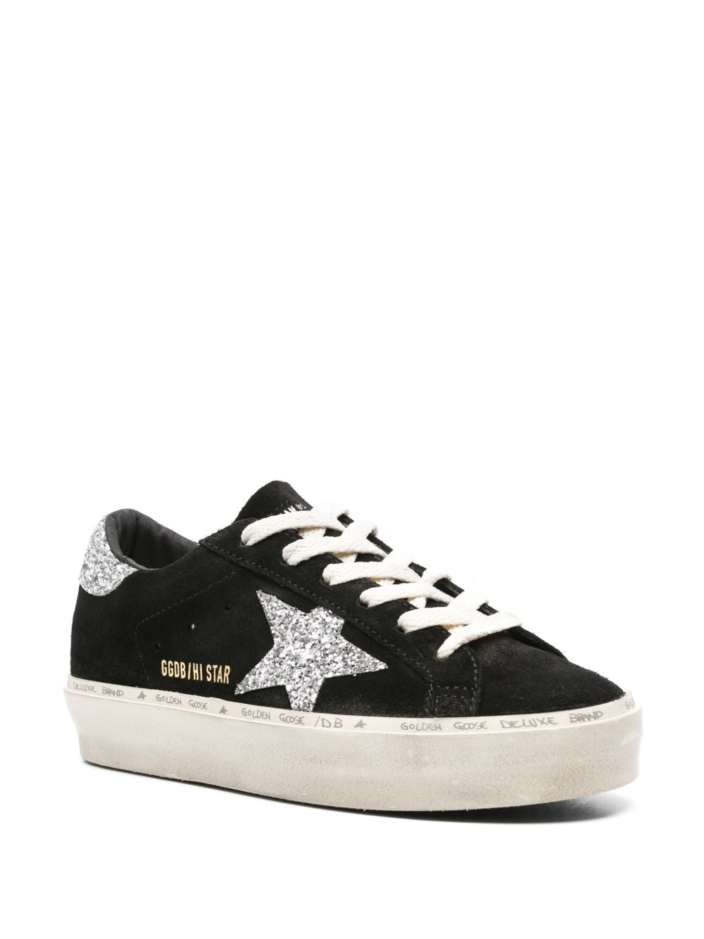 GOLDEN GOOSE High-Top Glitter Star Sneakers for Women