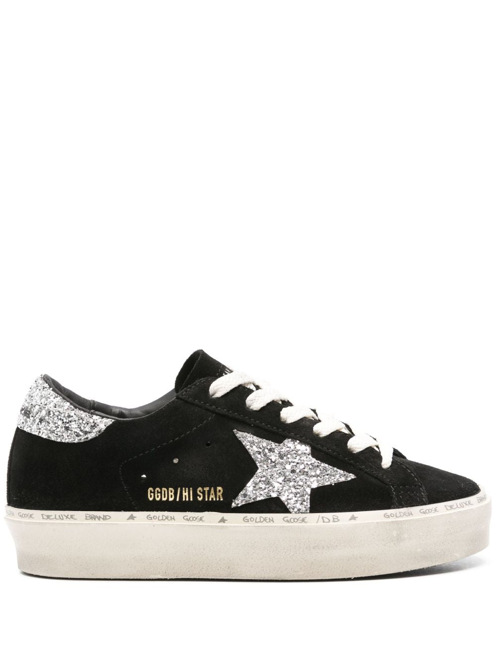 GOLDEN GOOSE Hi Star Suede Leather Sneakers for Women