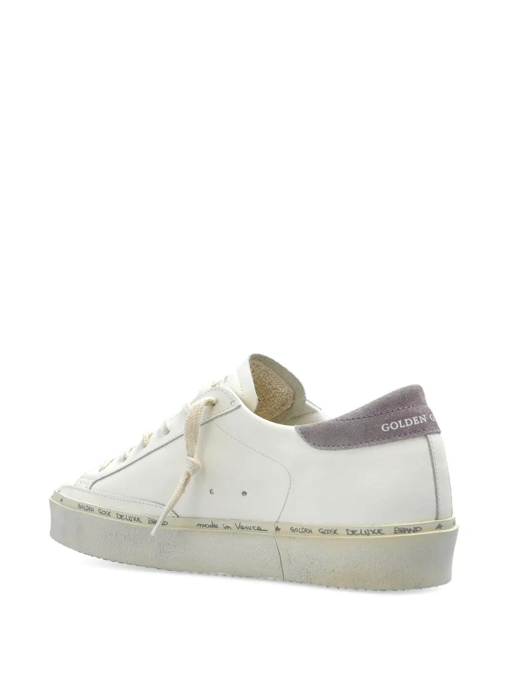 GOLDEN GOOSE High-Top Leather Platform Sneakers with Suede Accents