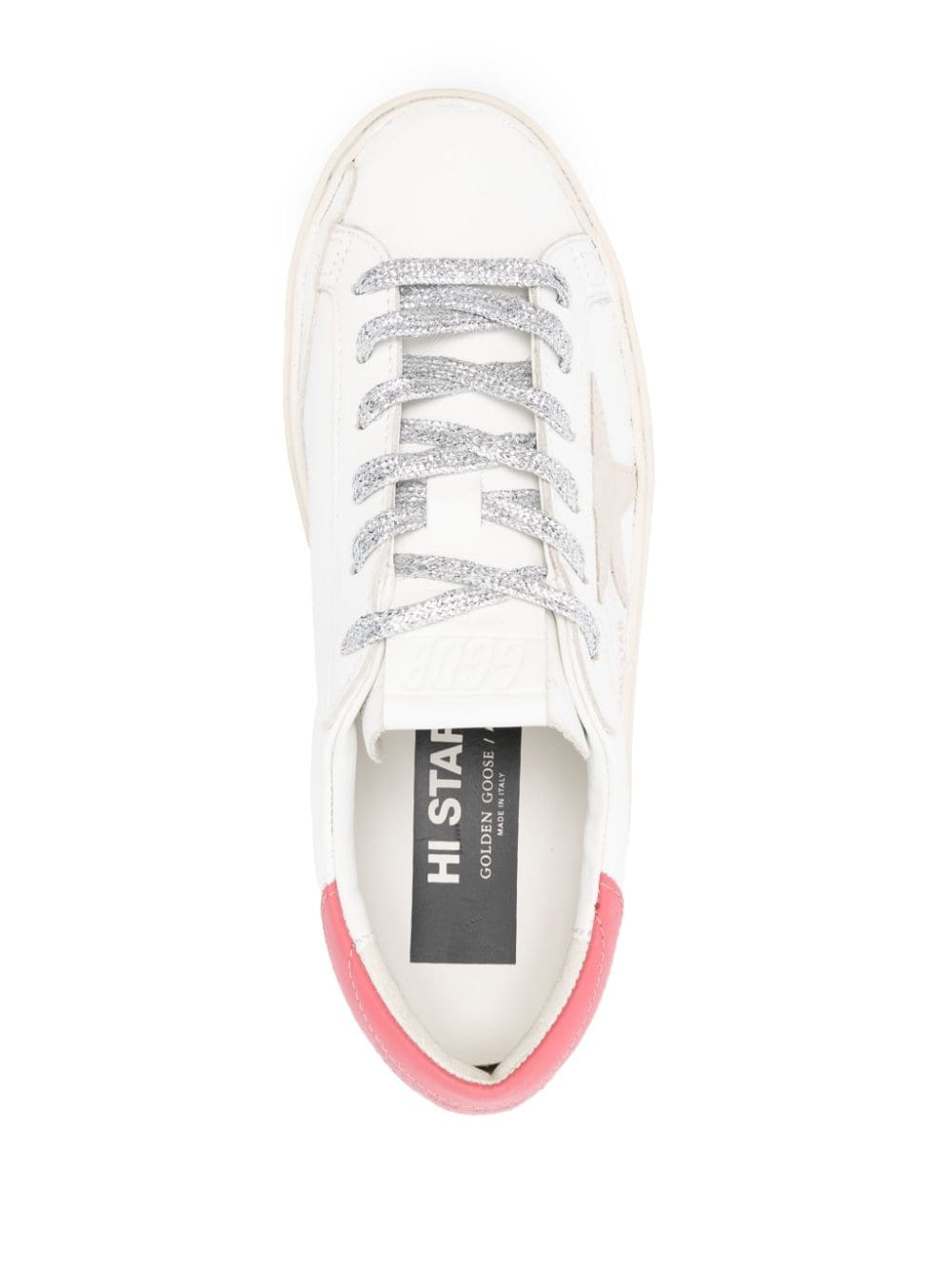 GOLDEN GOOSE Hi Star Leather Sneakers for Women