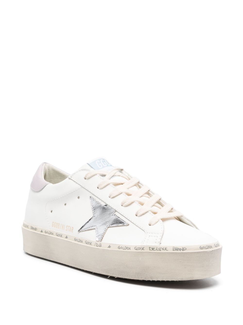 GOLDEN GOOSE Chic Leather Flat Sneakers for Women