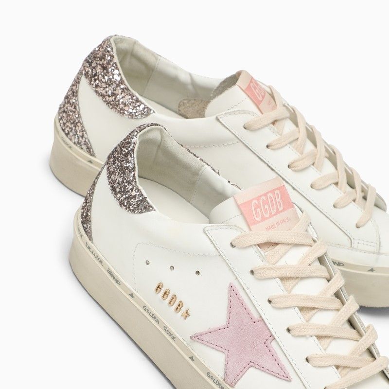 GOLDEN GOOSE High-Top Distressed Leather Sneakers for Women