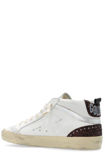 GOLDEN GOOSE Mid Star Leather Upper and Toe Sneakers for Women