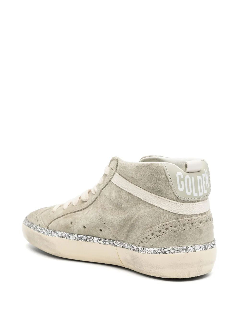 GOLDEN GOOSE Mid Star Suede Upper Leather Star Sneakers