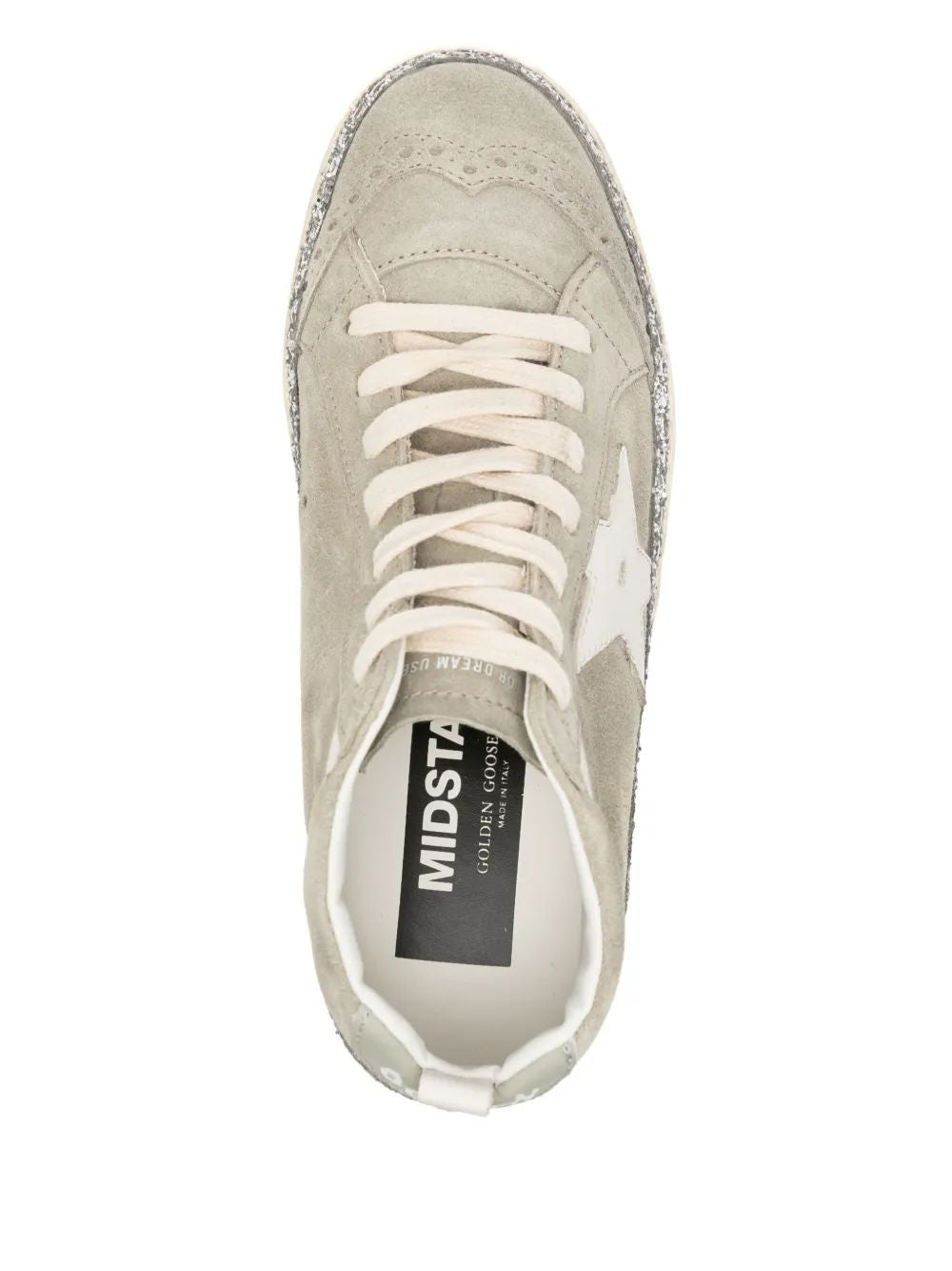 GOLDEN GOOSE Mid Star Suede Upper Leather Star Sneakers