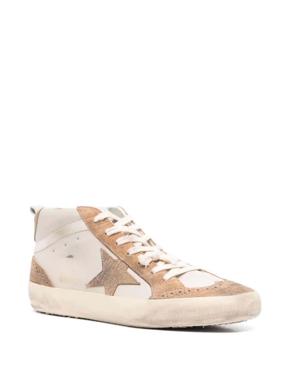 GOLDEN GOOSE Mid Star Leather Upper Sneakers for Women